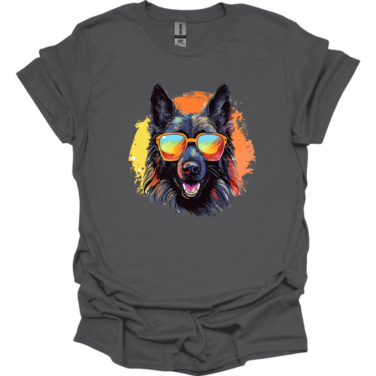 Belgian Sheepdog - Top Dog T-Shirt - Charcoal