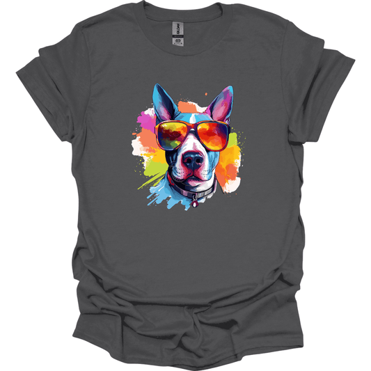 Bull Terrier - Top Dog T-Shirt - Charcoal