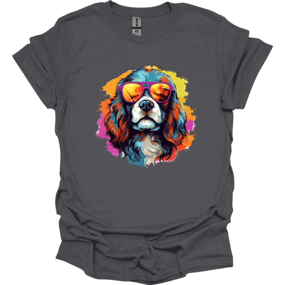 Cavalier King Charles Spaniel - Top Dog T-Shirt - Charcoal