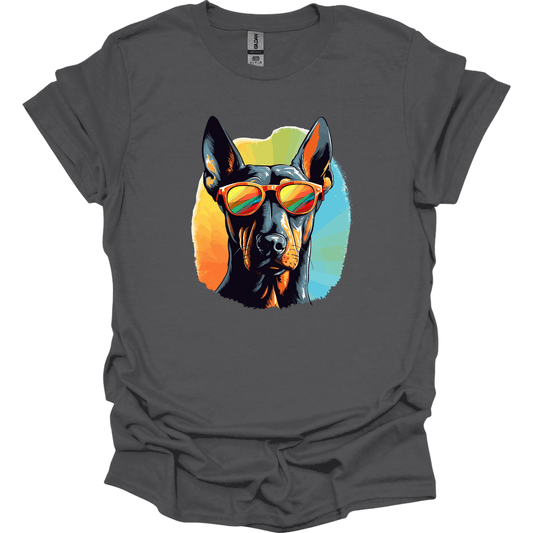 Doberman - Top Dog T-Shirt - Charcoal