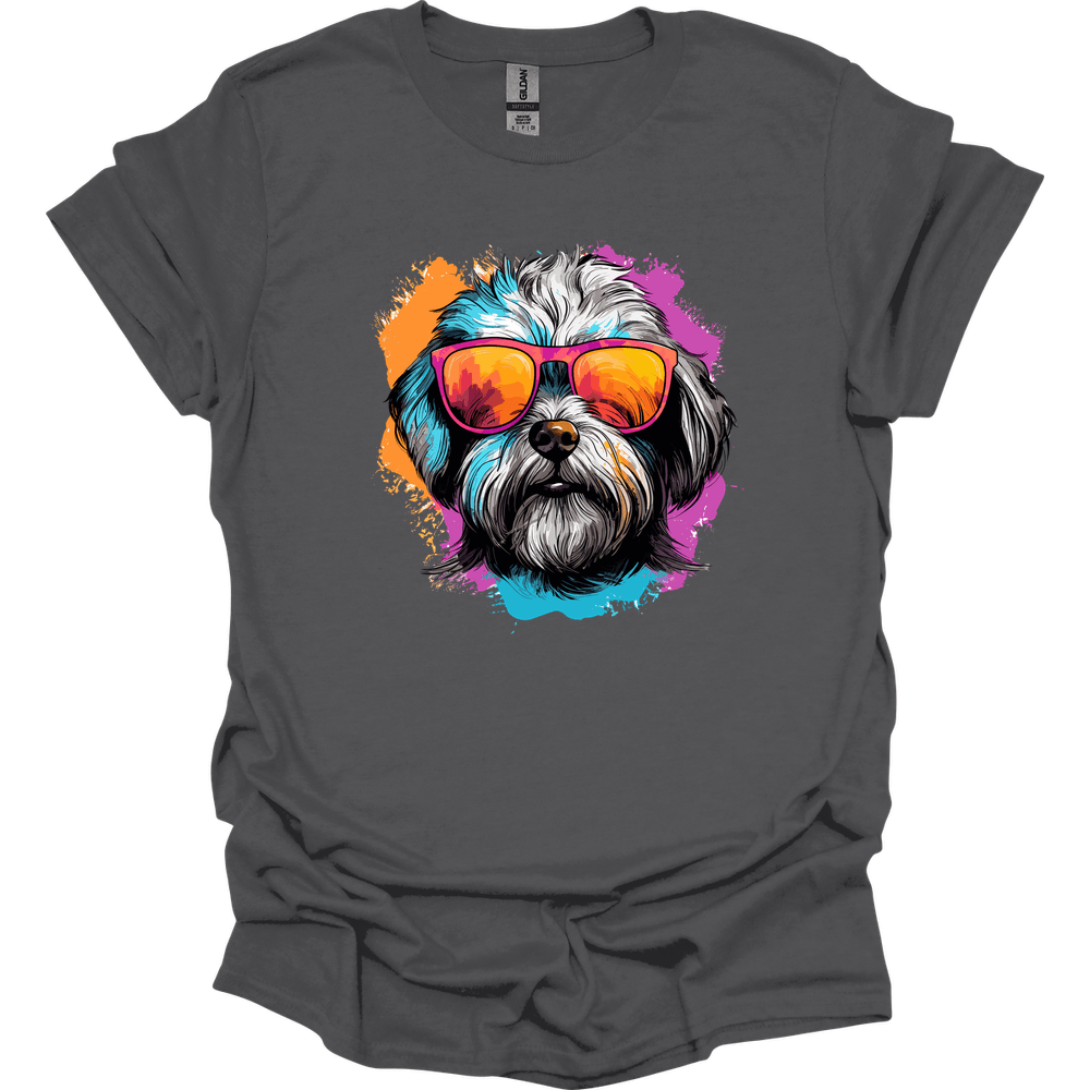 Dandie Dinmont Terrier - Top Dog T-Shirt - Charcoal