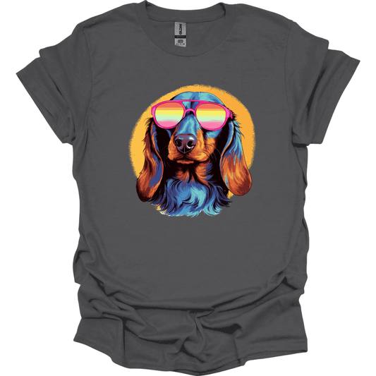 Dachshund - Top Dog T-Shirt - Charcoal