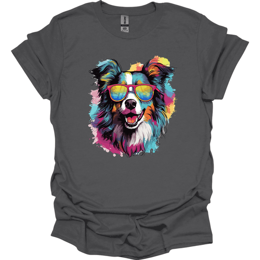 Collie - Top Dog T-Shirt - Charcoal