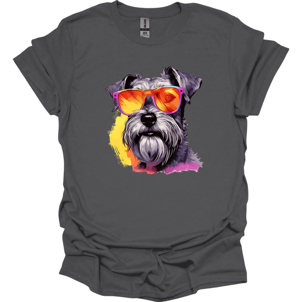 Miniature Schnauzer - Top Dog T-Shirt - Charcoal