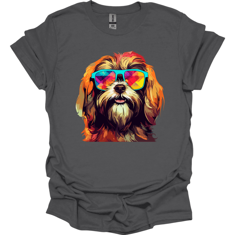Lhasa Apso - Top Dog T-Shirt - Charcoal