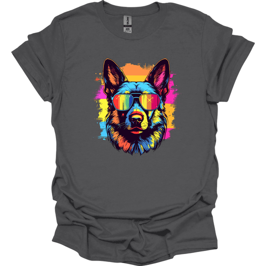 German Shepherd - Top Dog T-Shirt - Charcoal
