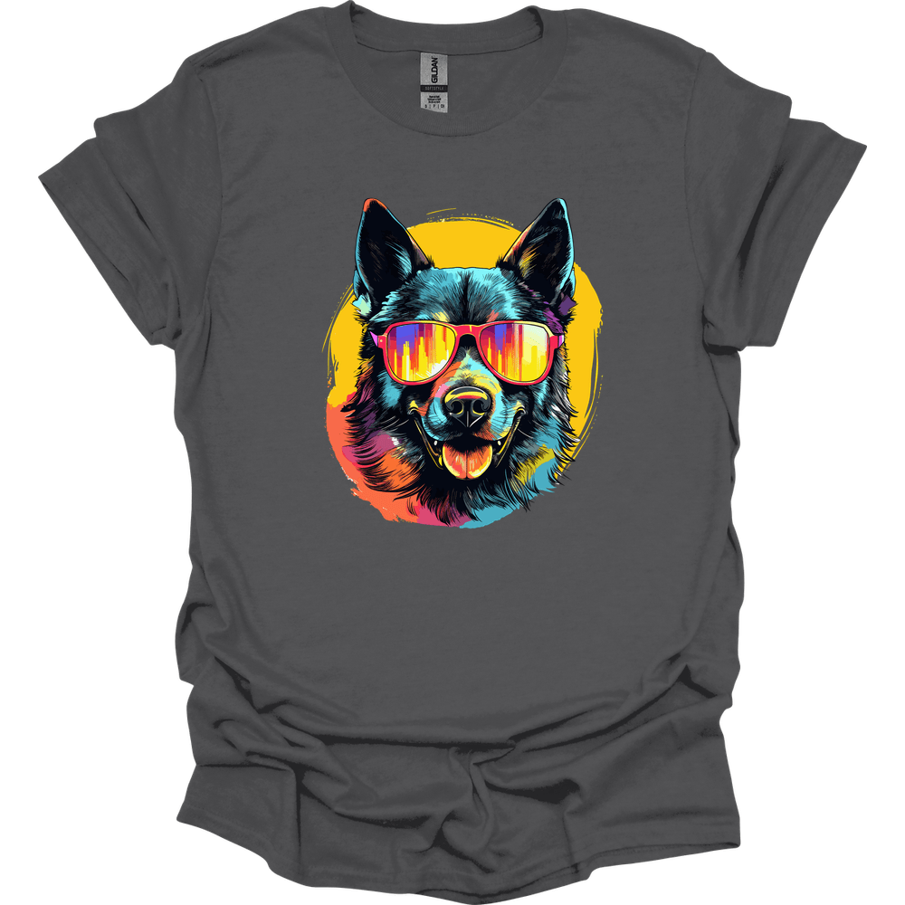 Norwegian Elkhound - Top Dog T-Shirt - Charcoal