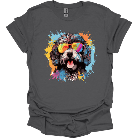 Portuguese Water Dog - Top Dog T-Shirt - Charcoal