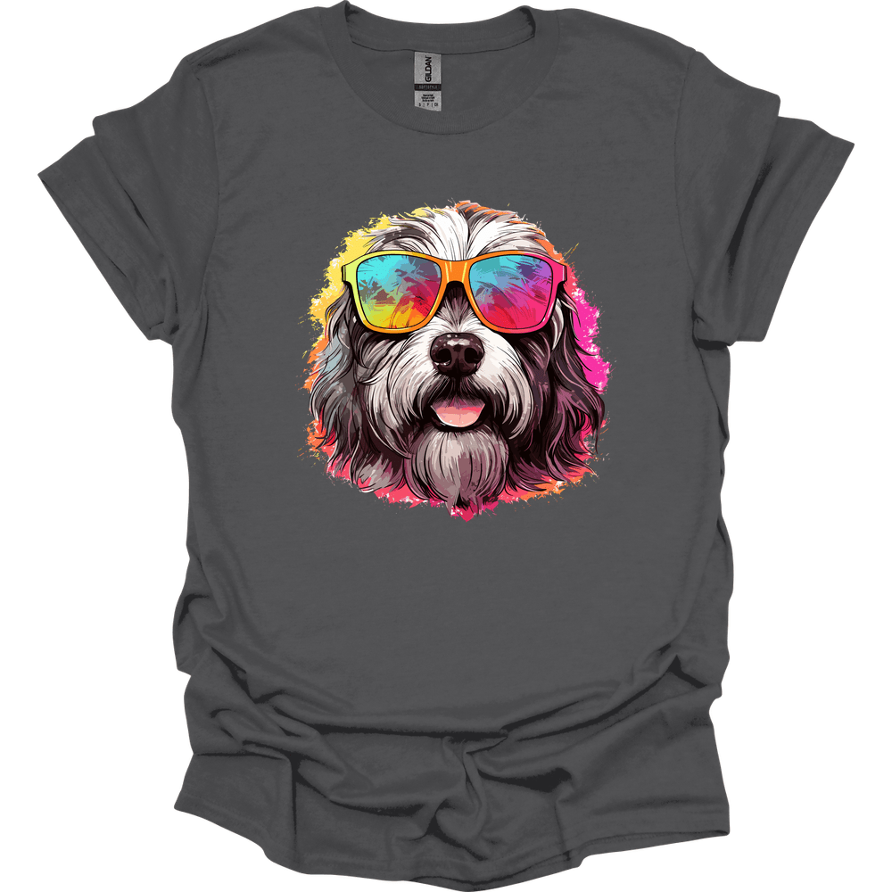 Polish Lowland Sheepdog - Top Dog T-Shirt - Charcoal