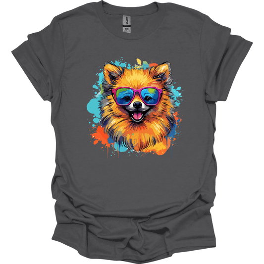 Pomeranian - Top Dog T-Shirt - Charcoal
