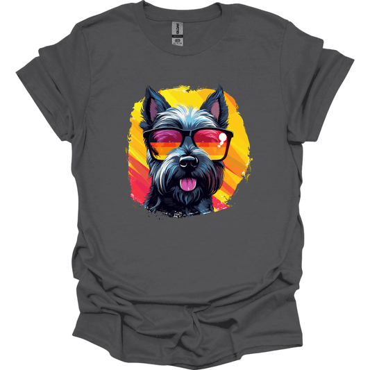 Scottish Terrier - Top Dog T-Shirt - Charcoal