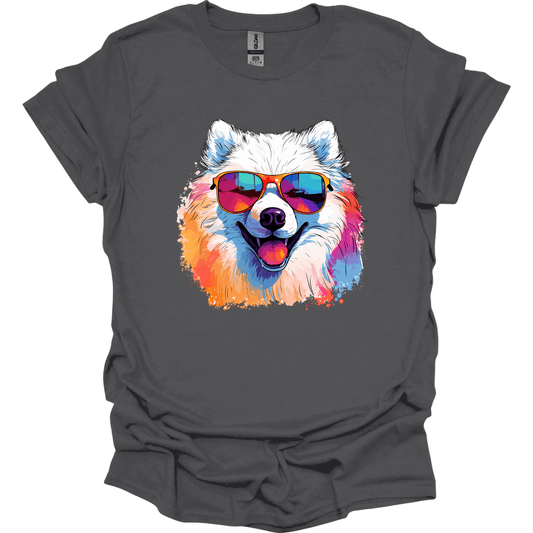 Samoyed - Top Dog T-Shirt - Charcoal