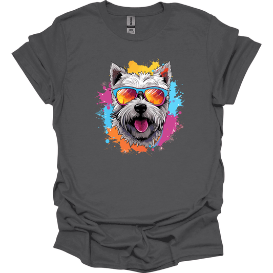 West Highland White Terrier - Top Dog T-Shirt - Charcoal