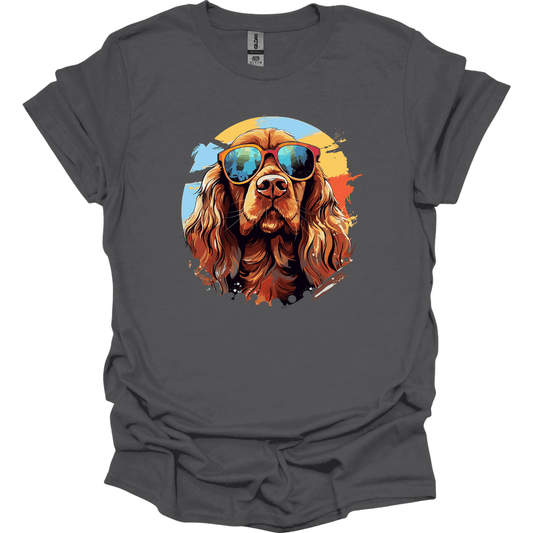 Sussex Spaniel - Top Dog T-Shirt - Charcoal