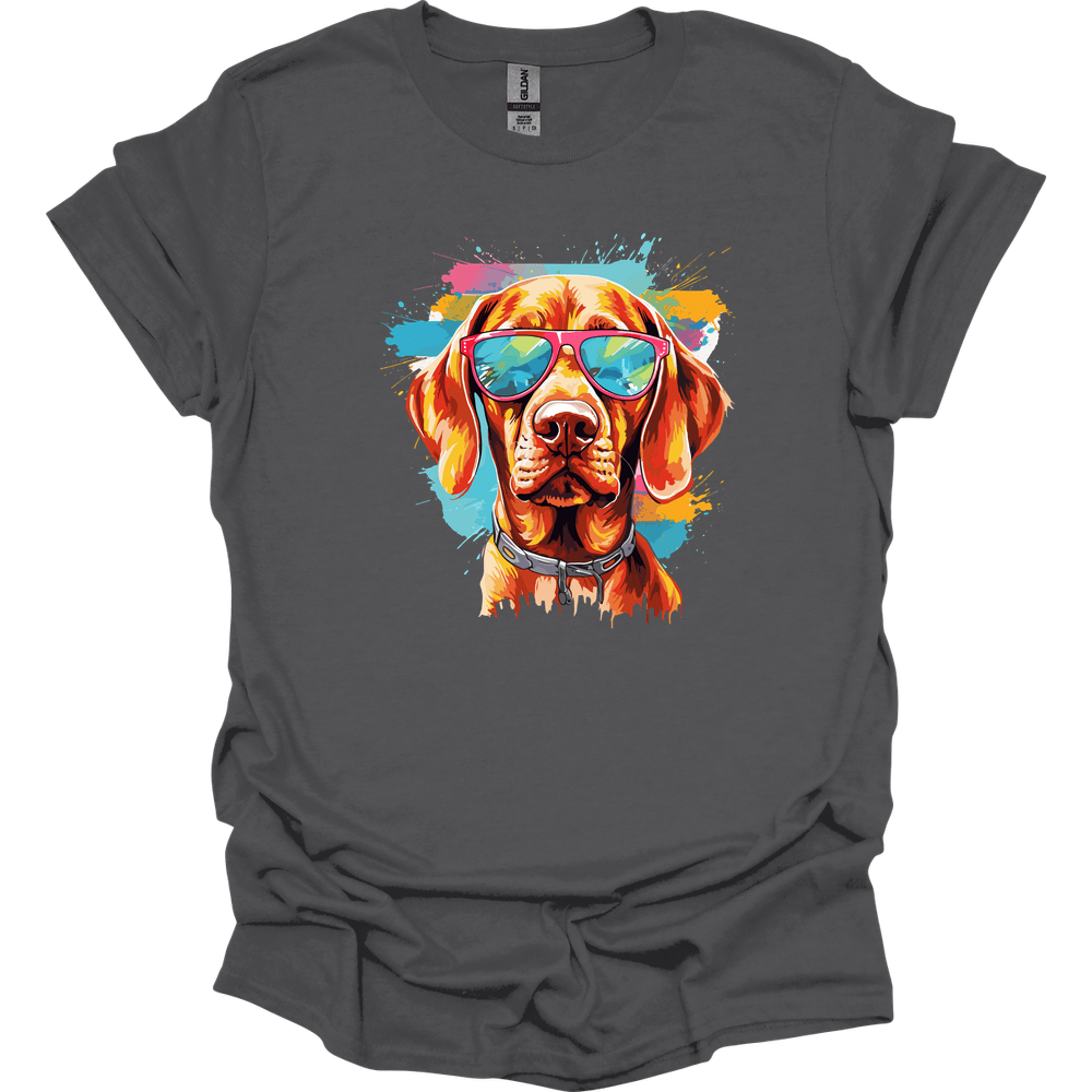 Vizsla - Top Dog T-Shirt - Charcoal