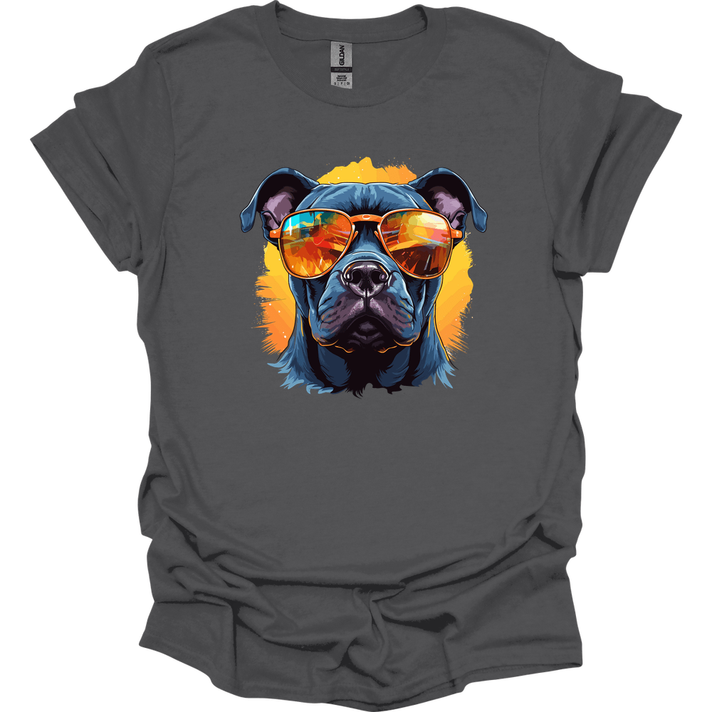 Staffordshire Bull Terrier - Top Dog T-Shirt - Charcoal
