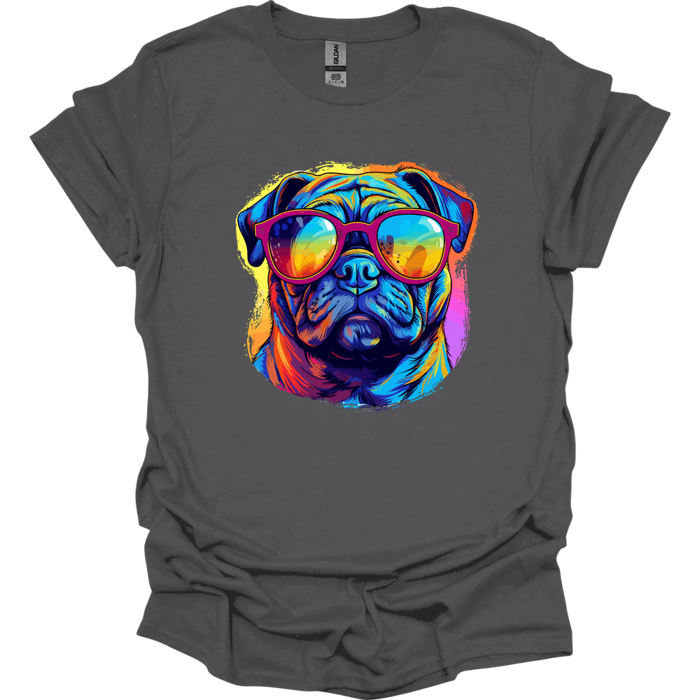 Pug - Top Dog T-Shirt - Charcoal