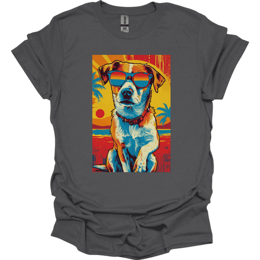 Paddledale Terrier - Summer Dog T-Shirt - Charcoal