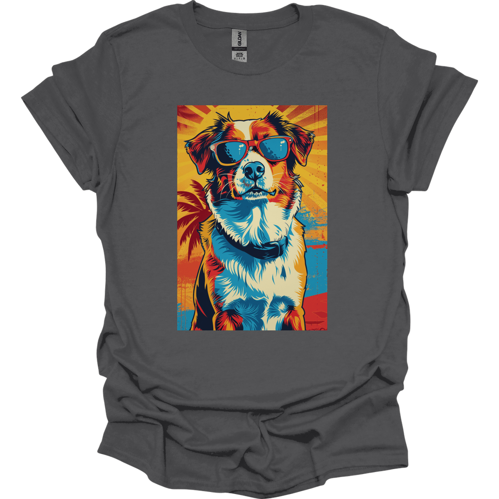 Miniature American Shepherd - Summer Dog T-Shirt - Charcoal