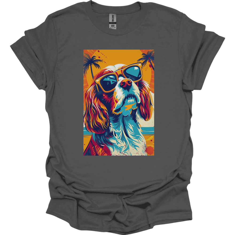 English Springer Spaniel - Summer Dog T-Shirt - Charcoal