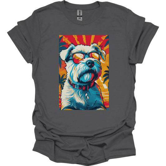 West Highland White Terrier - Summer Dog T-Shirt - Charcoal
