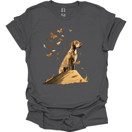 Bracco Italiano - Fall Dog T-Shirt - Charcoal