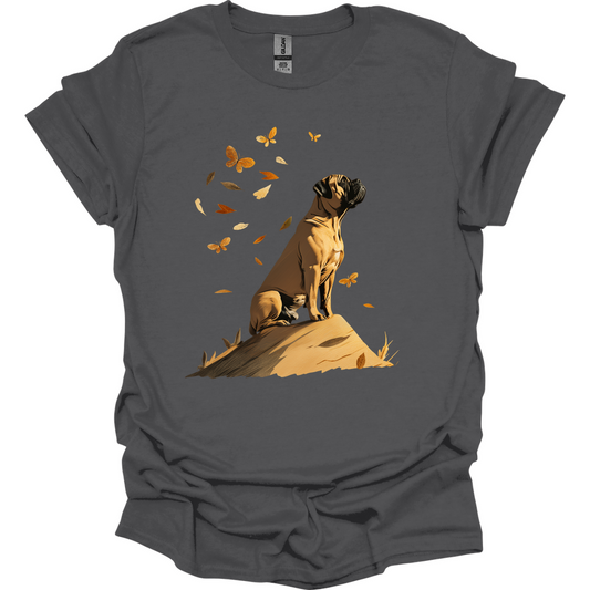 Mastiff - Fall Dog T-Shirt - Charcoal