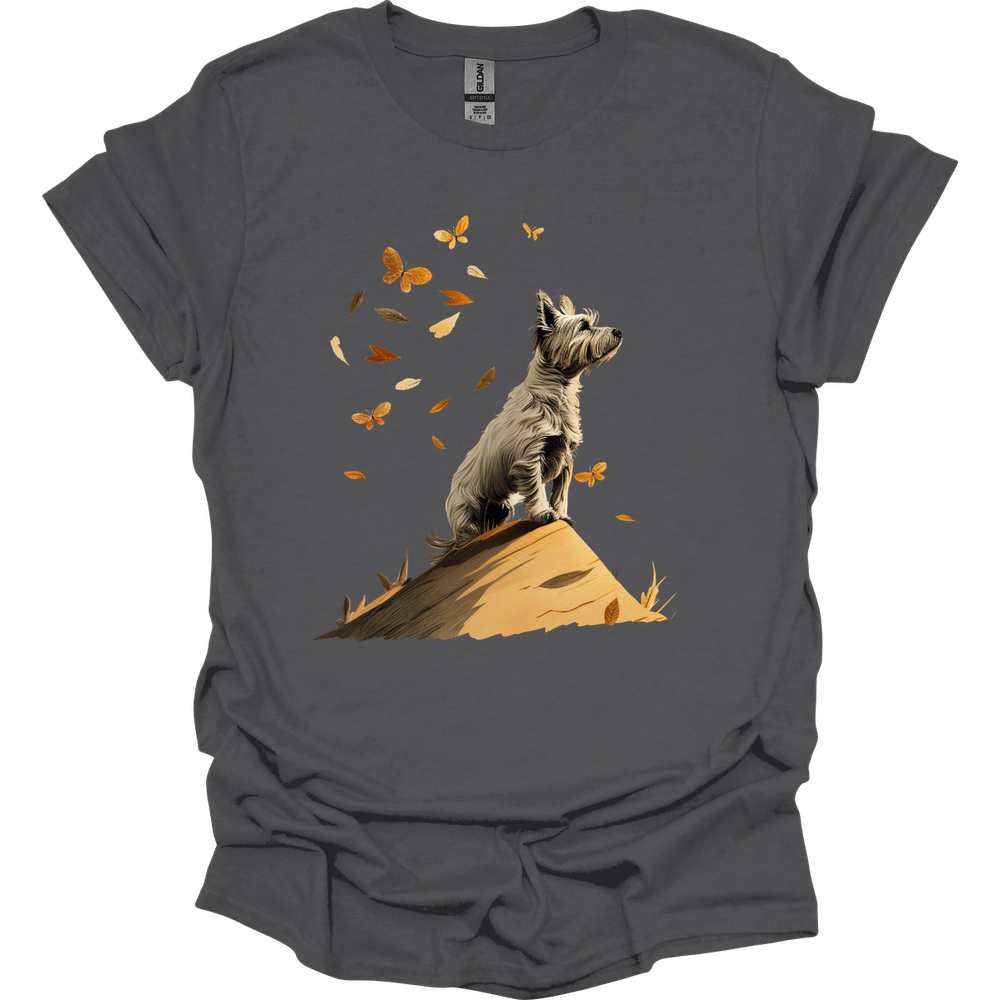 West Highland White Terrier - Fall Dog T-Shirt - Charcoal