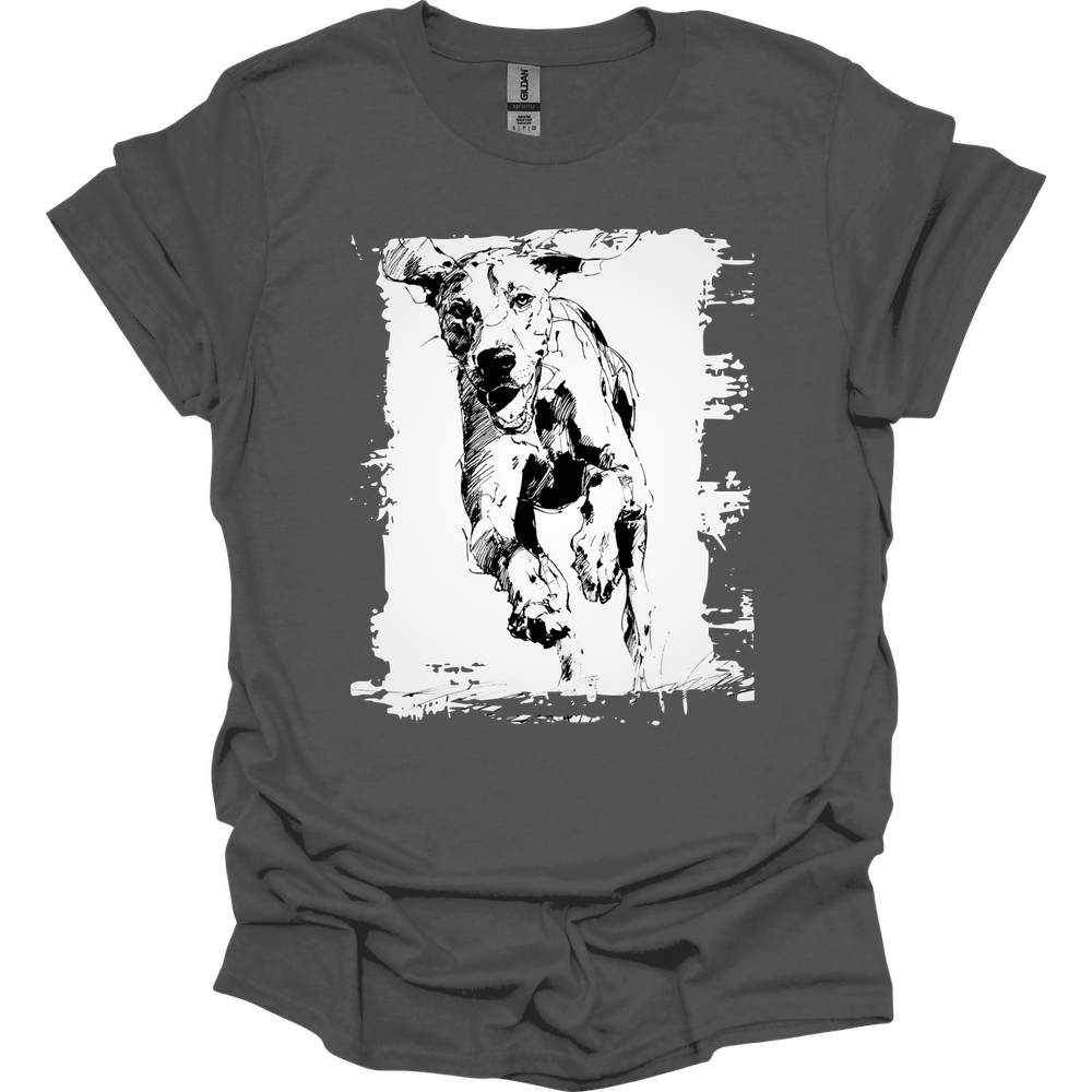 Bracco Italiano - Running Dog T-Shirt - Charcoal