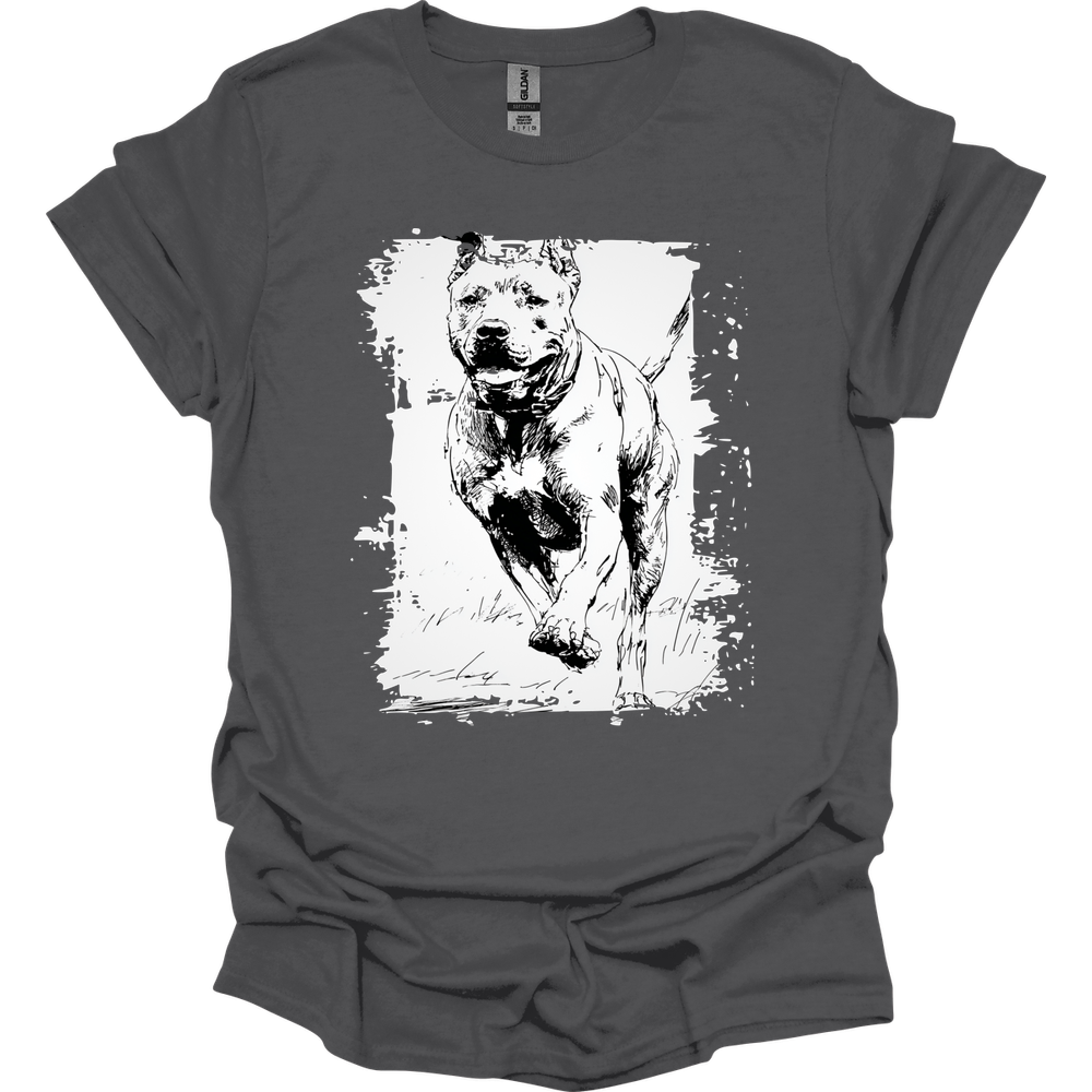 Cane Corso - Running Dog T-Shirt - Charcoal