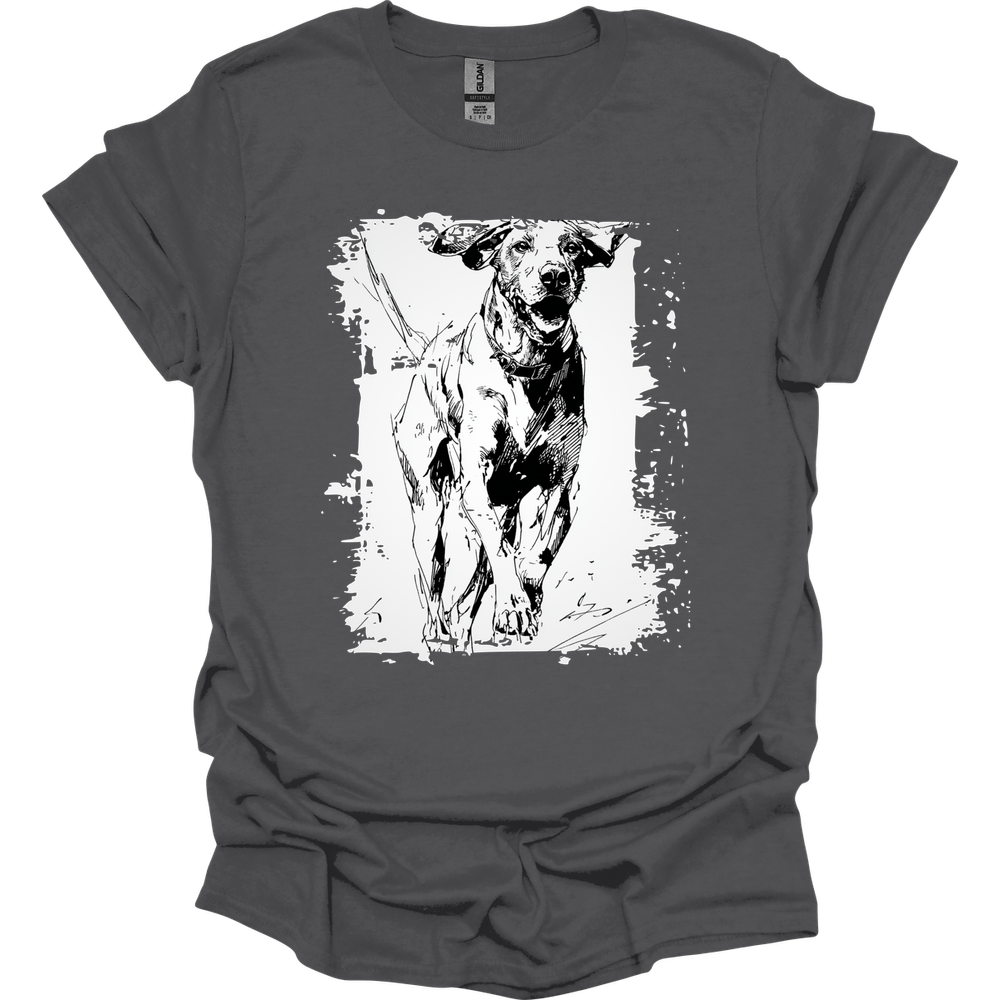 German Shorthaired Pointer - Running Dog T-Shirt - Charcoal