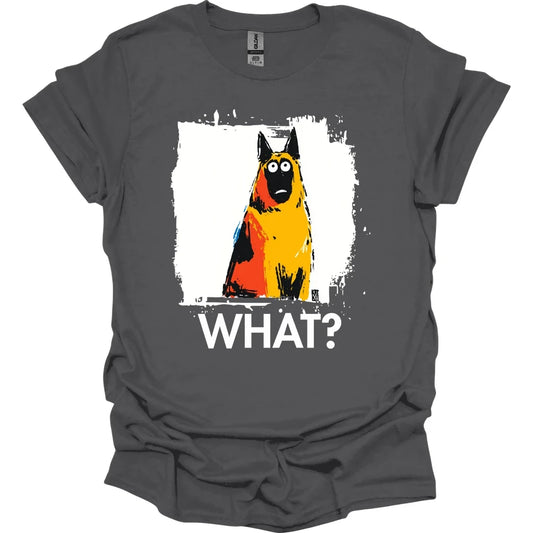 Belgian Malinois - What Dog T-Shirt - Charcoal