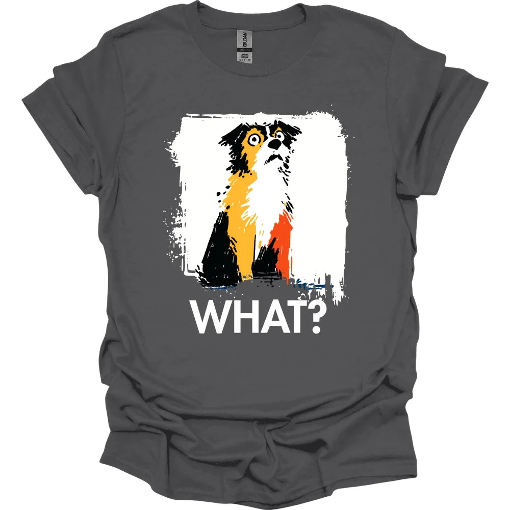 Brittany - What Dog T-Shirt - Charcoal