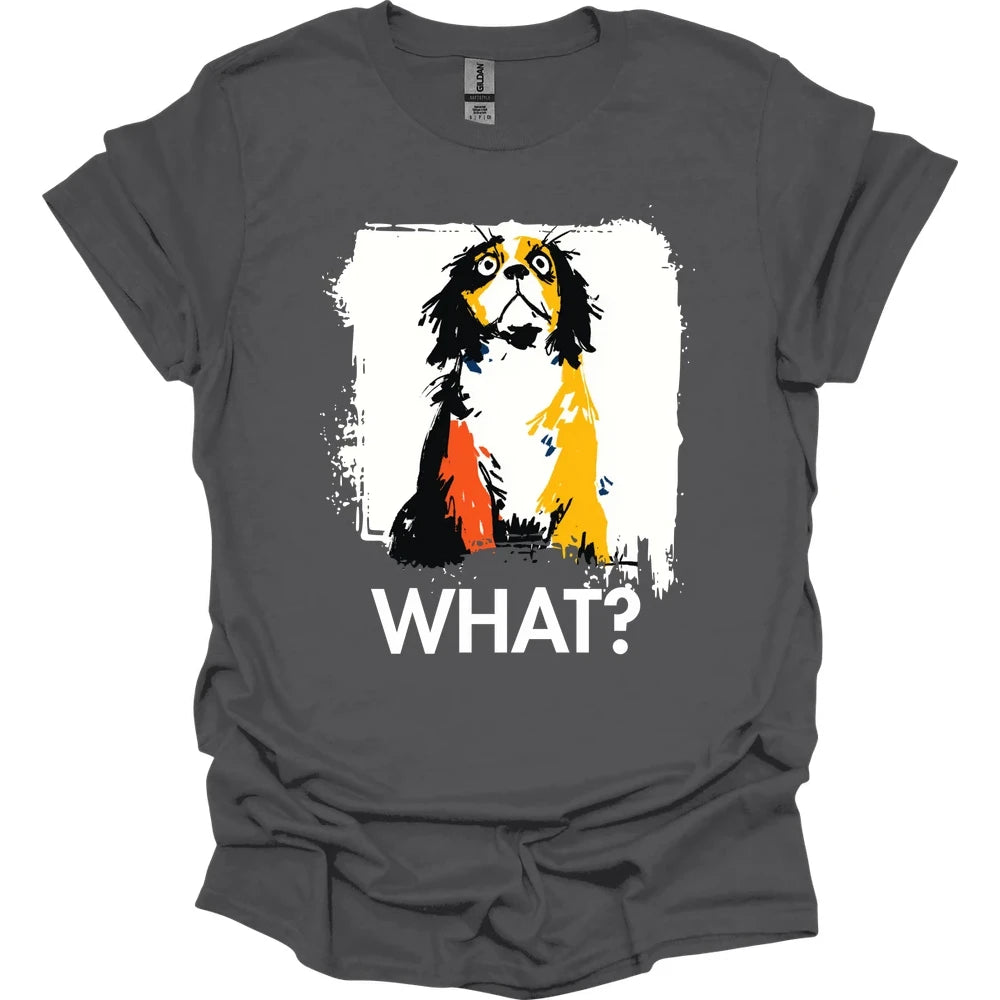 Cavalier King Charles Spaniel - What Dog T-Shirt - Charcoal