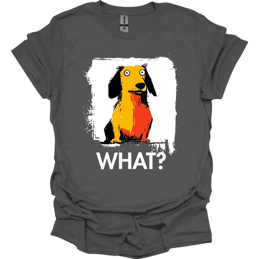 Dachshund - What Dog T-Shirt - Charcoal