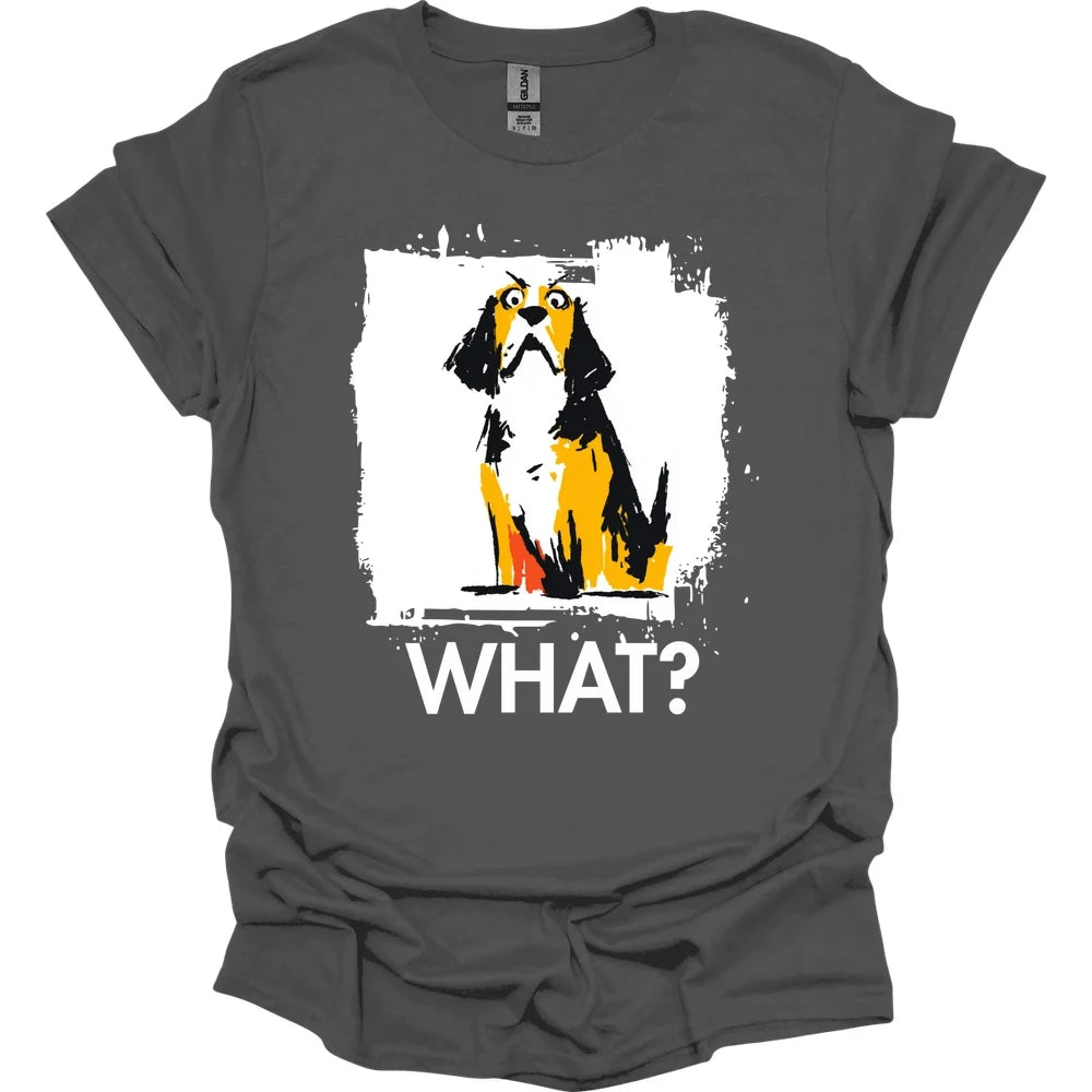 Beagle - What Dog T-Shirt - Charcoal