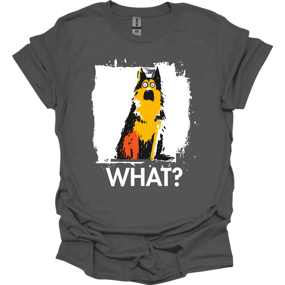 German Shepherd - What Dog T-Shirt - Charcoal