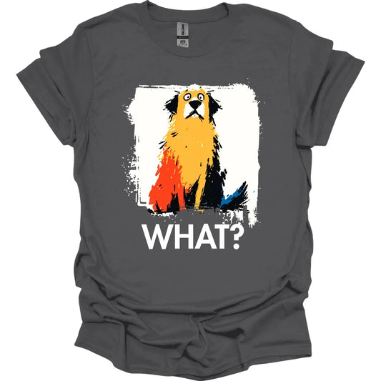 Golden Retriever - What Dog T-Shirt - Charcoal