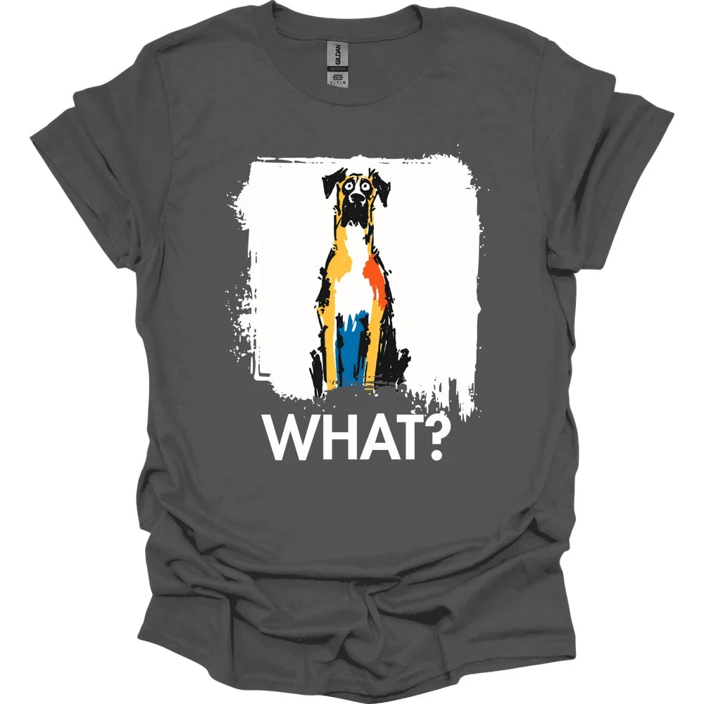 Great Dane - What Dog T-Shirt - Charcoal