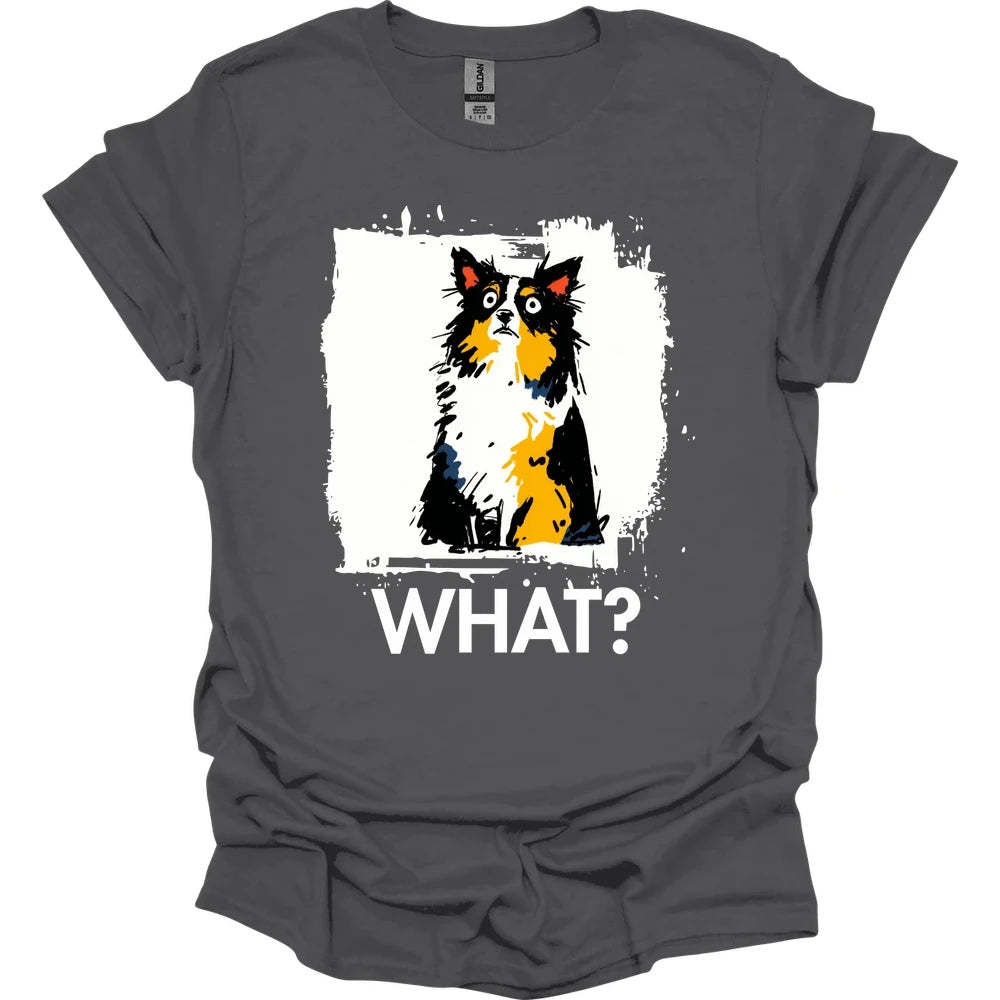 Papillon - What Dog T-Shirt - Charcoal