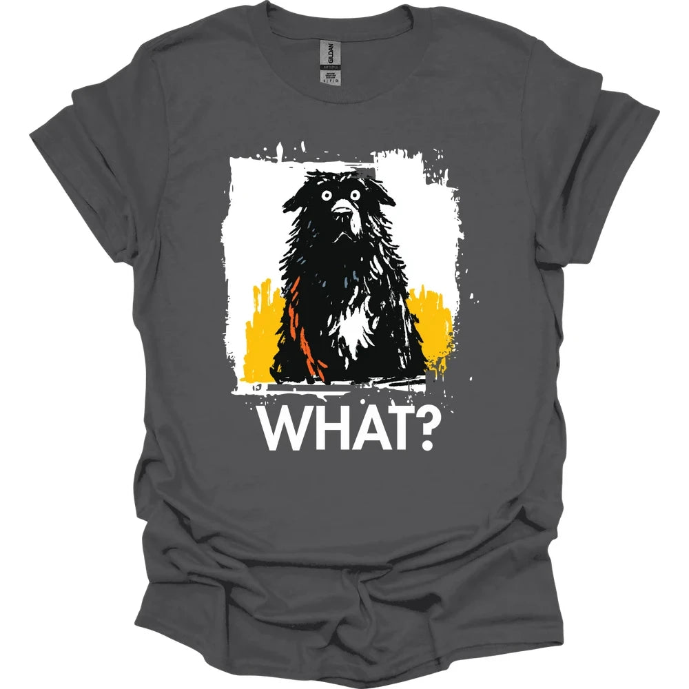 Newfoundland - What Dog T-Shirt - Charcoal