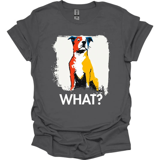 Pitbull - What Dog T-Shirt - Charcoal