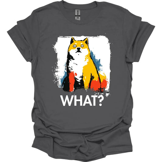 Shiba Inu - What Dog T-Shirt - Charcoal