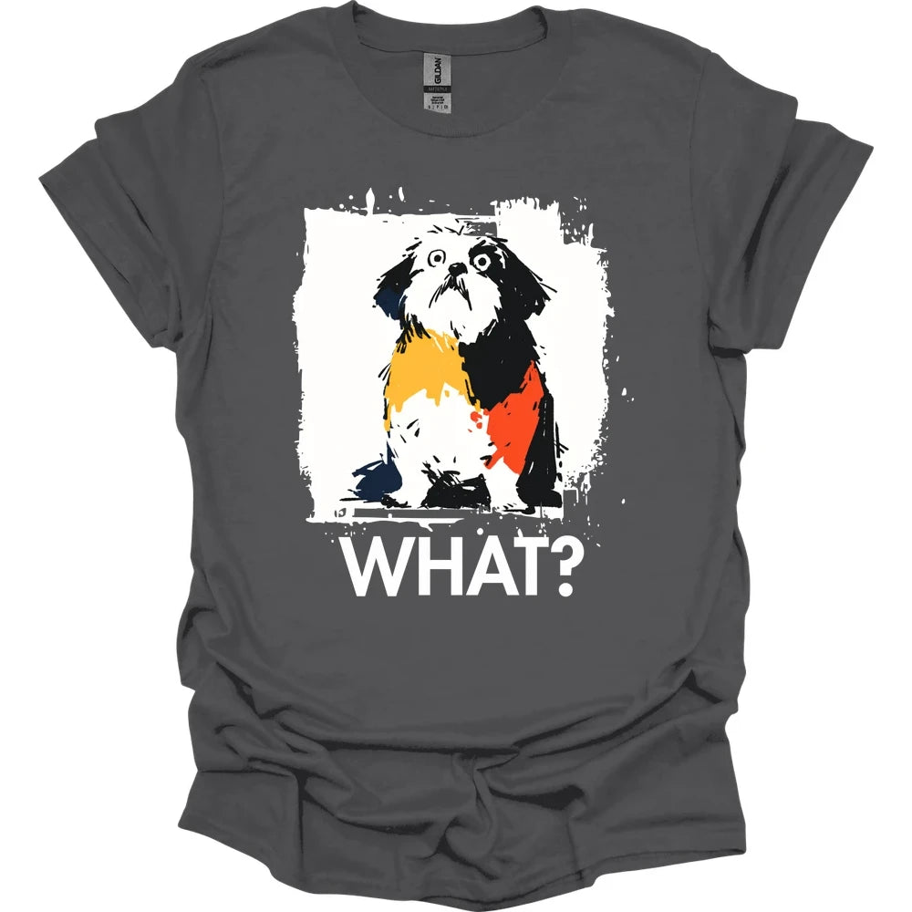 Shih Tzu - What Dog T-Shirt - Charcoal