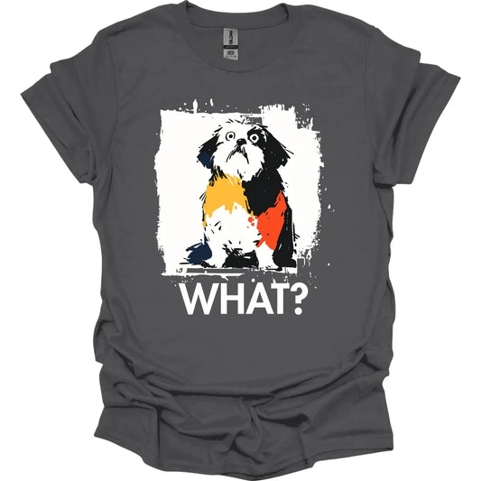 Shih Tzu - What Dog T-Shirt - Charcoal