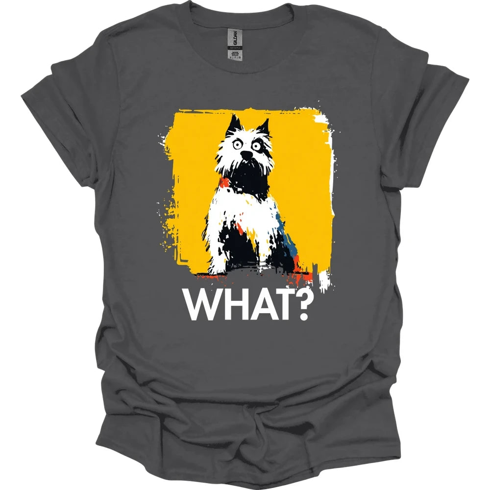 West Highland White Terrier - What Dog T-Shirt - Charcoal