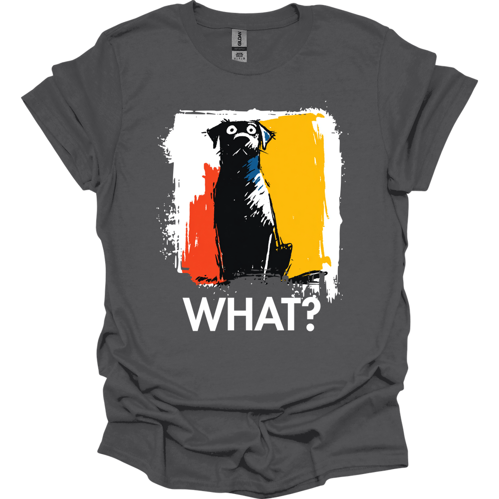 Black Labrador - What Dog T-Shirt - Charcoal