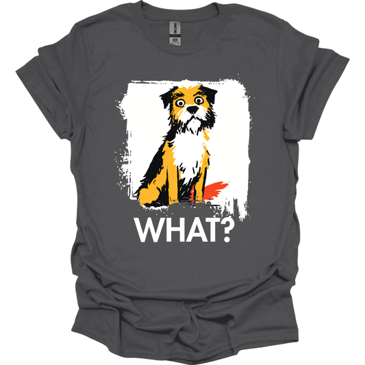 Border Terrier - What Dog T-Shirt - Charcoal