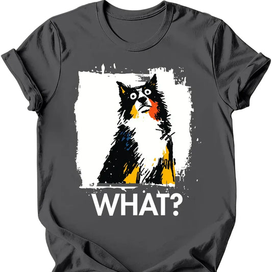Border Collie - What Dog T-Shirt - Charcoal