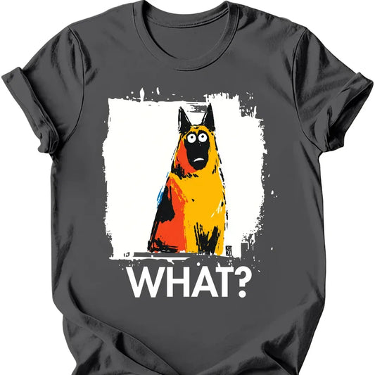 Belgian Malinois - What Dog T-Shirt - Charcoal